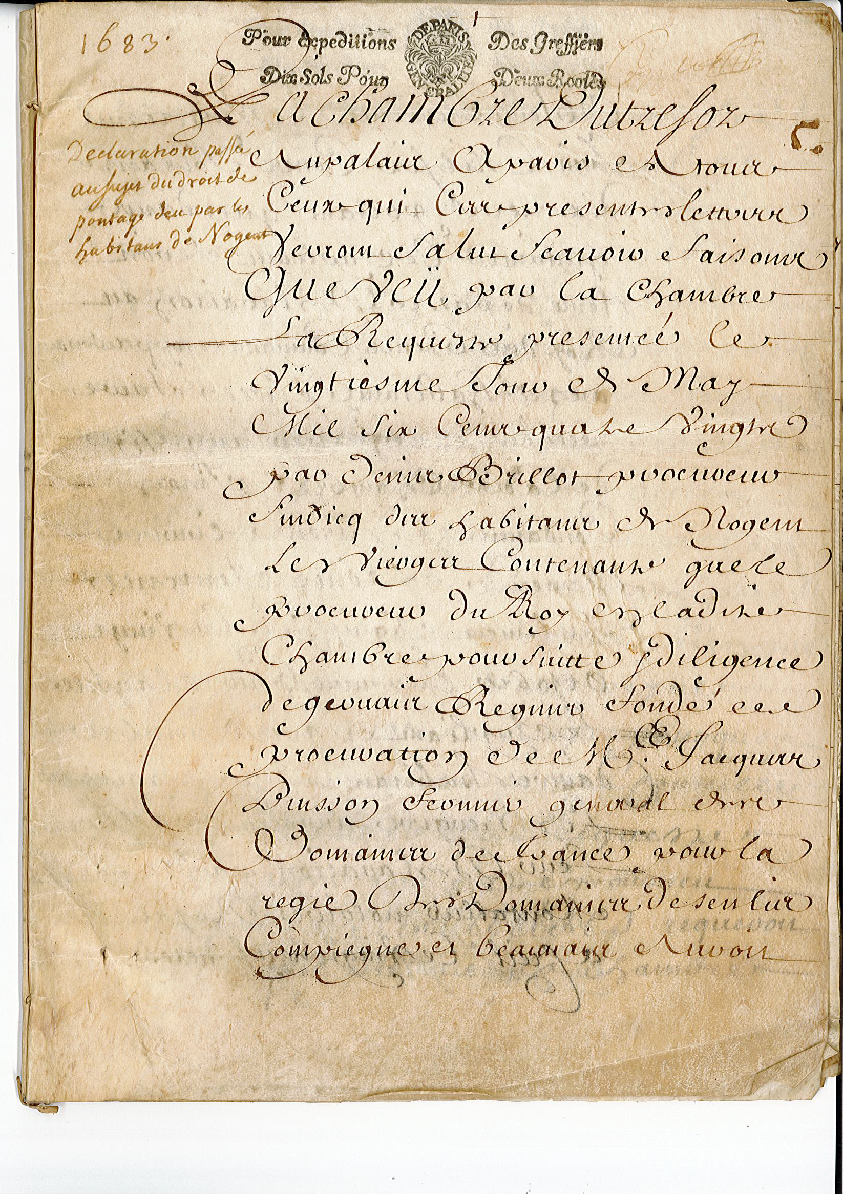 droit de pontage 1683 copie