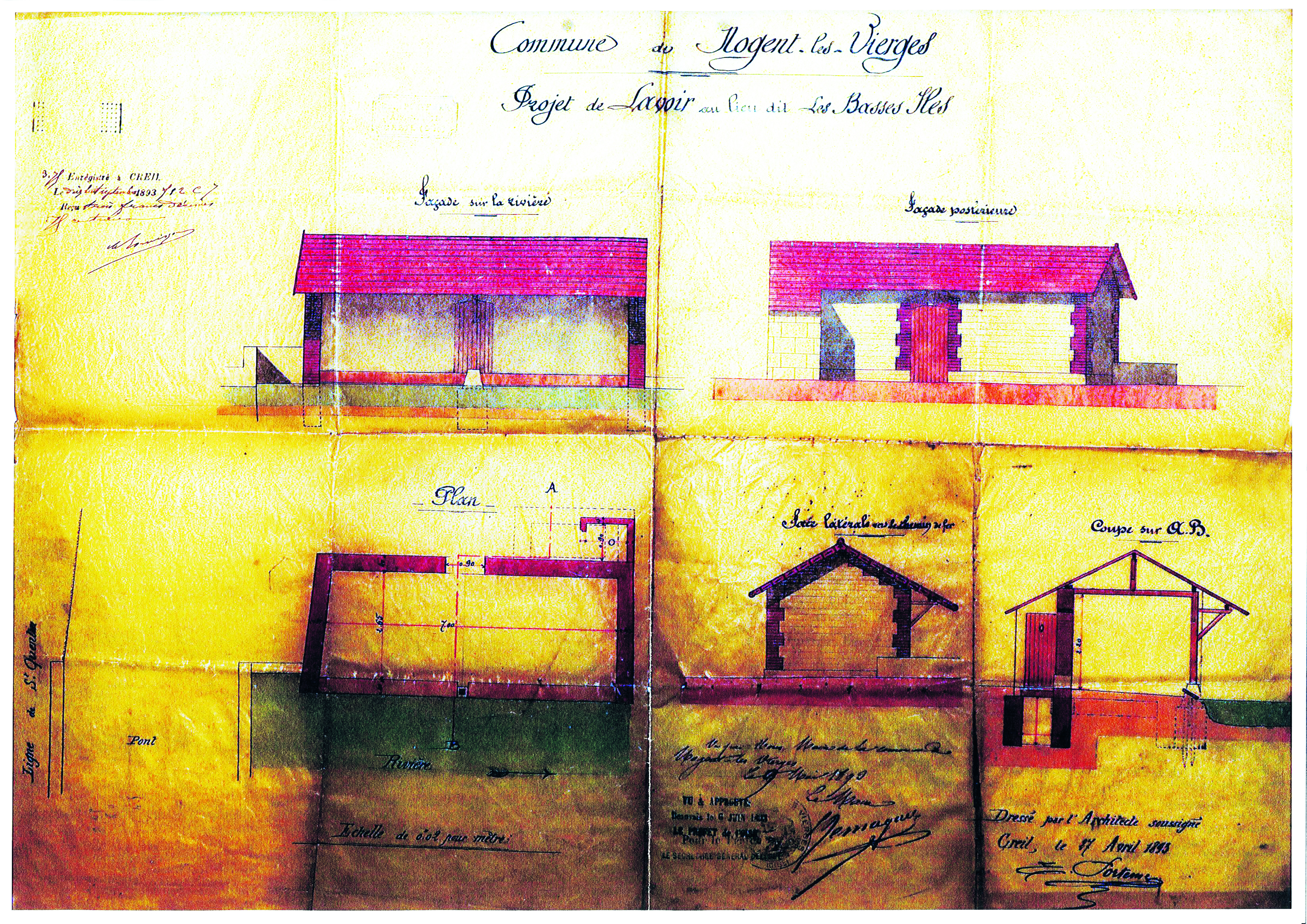 Copieplan lavoir 1893