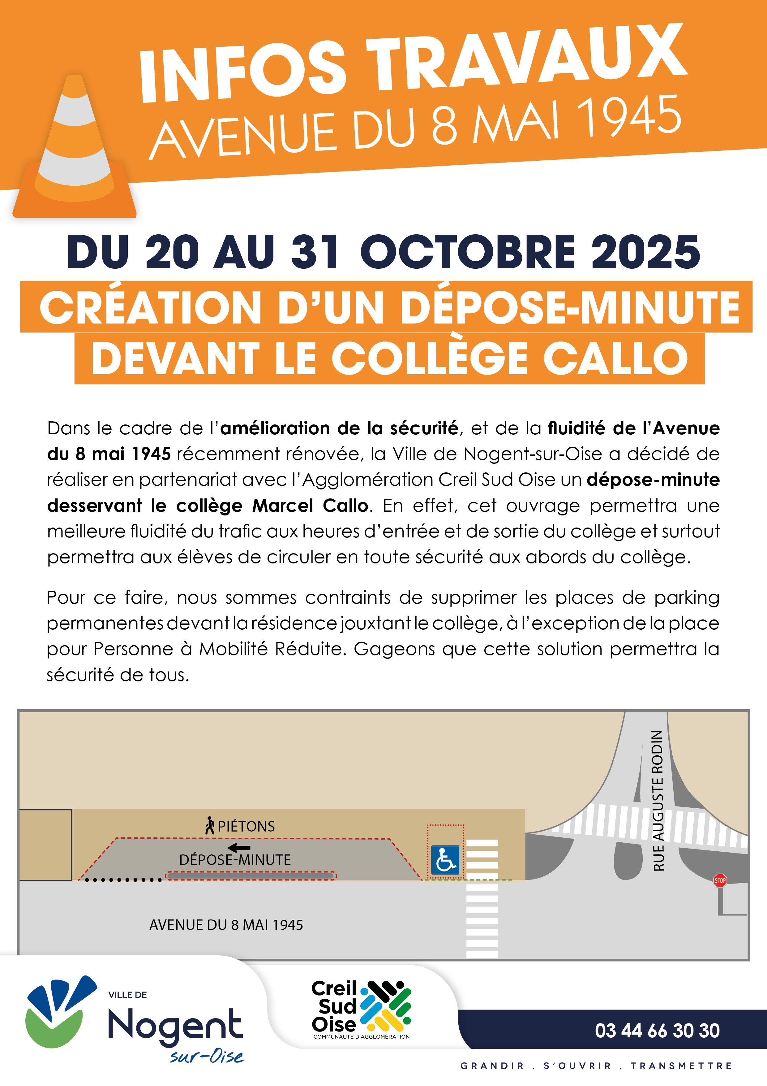 Travaux Depose minute 8 mai