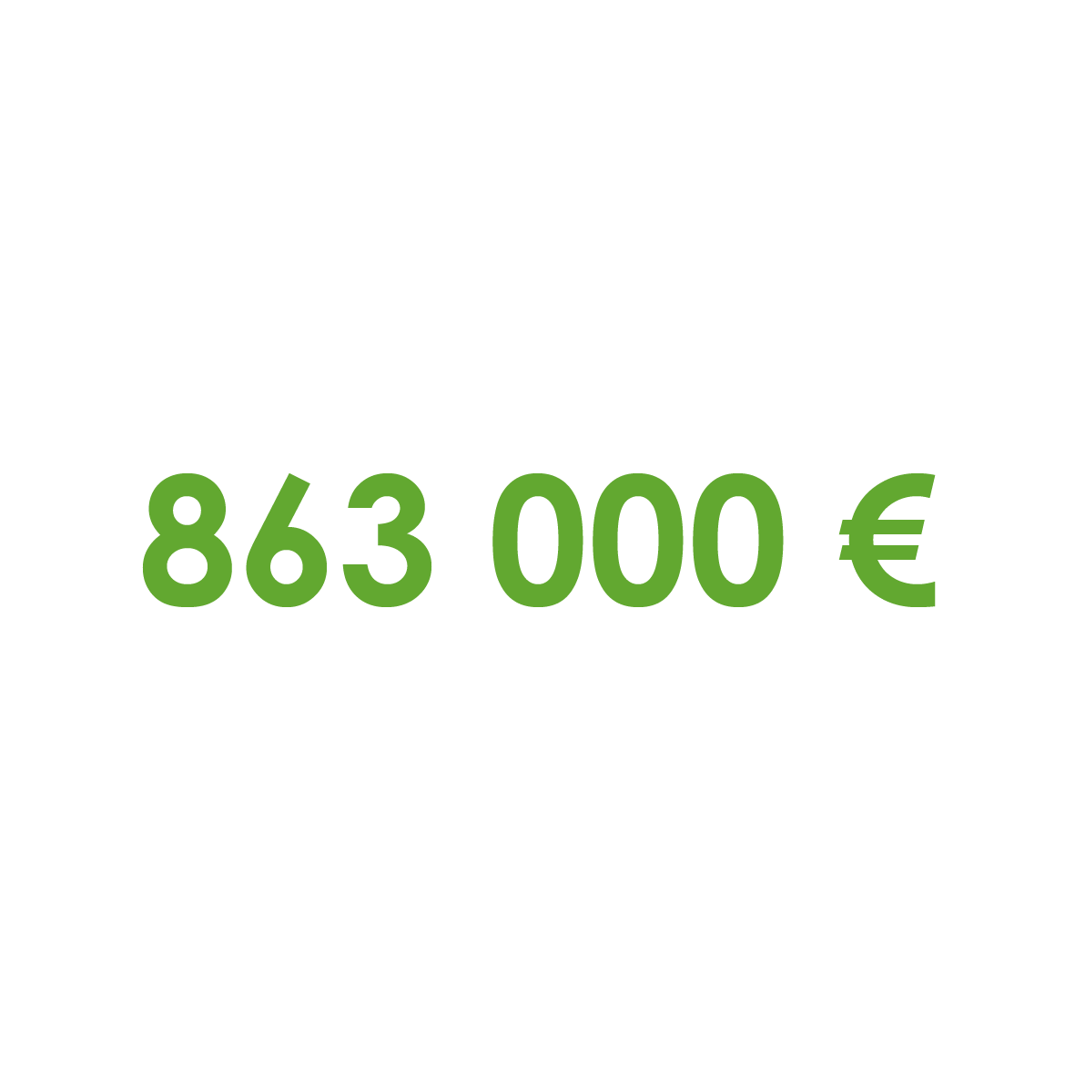 863 000 euros
