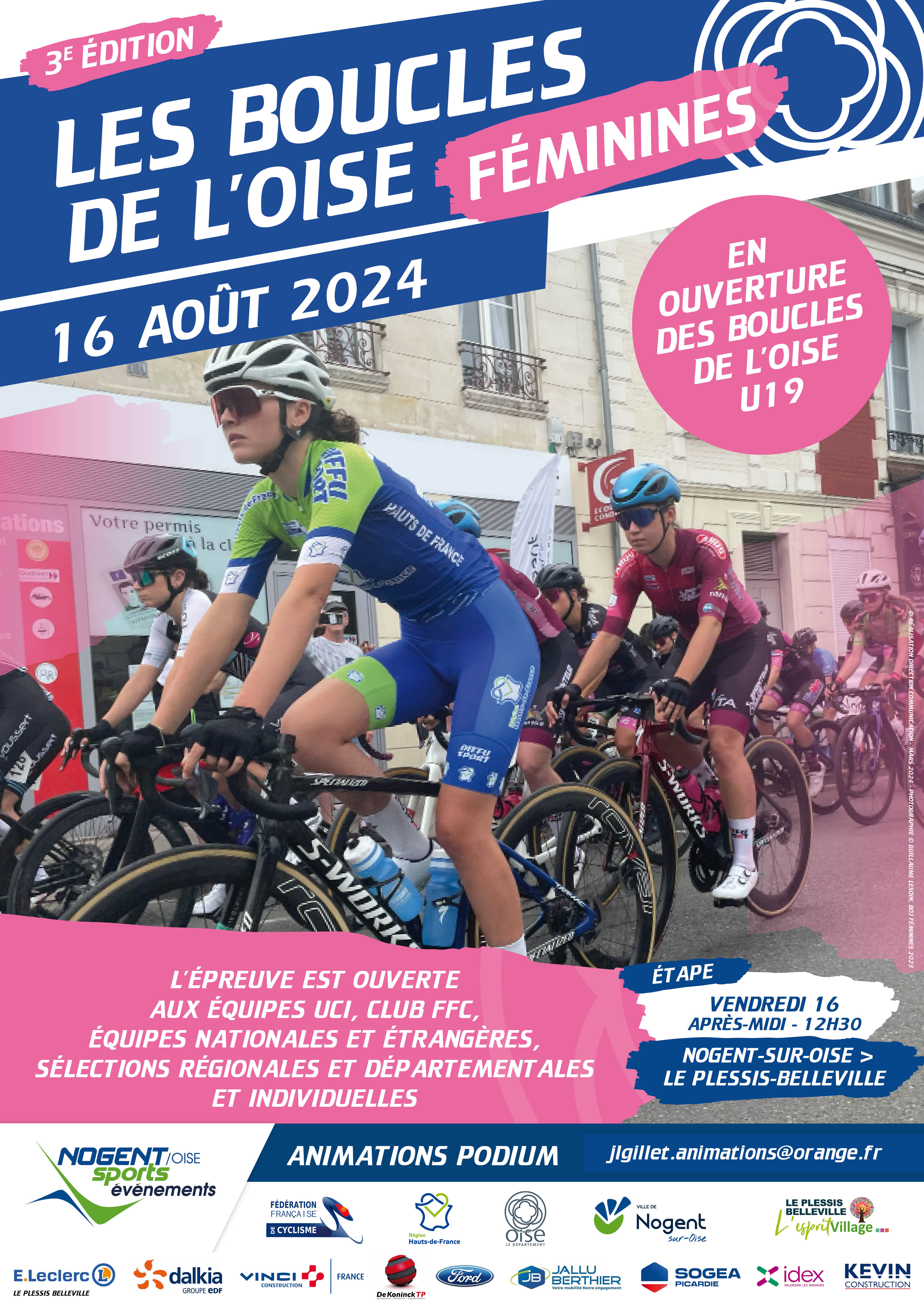 Affiche Les boucles de lOise 16 août 2024 feminines